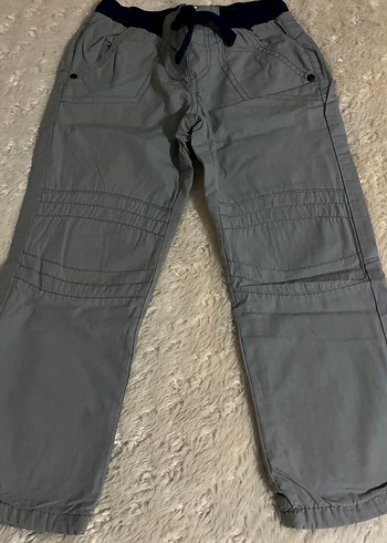 Erkek Çocuk Gri ve lacivertKemerli Denim Pantolon - Görsel 2