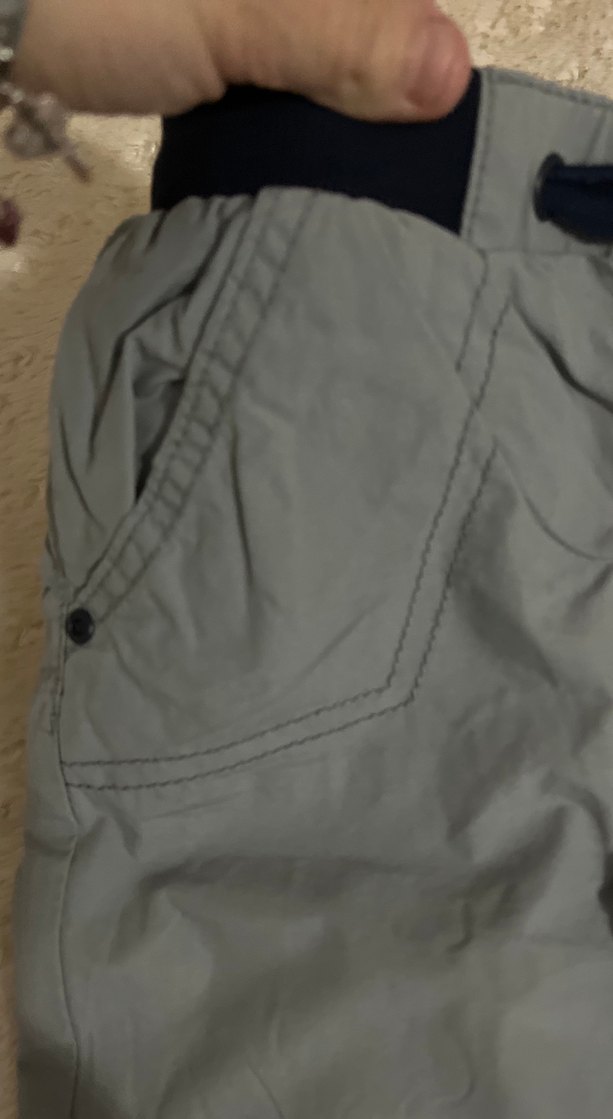 Erkek Çocuk Gri ve lacivertKemerli Denim Pantolon - Görsel 3