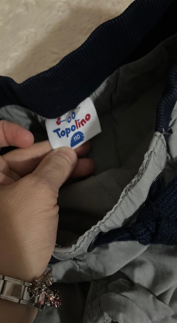 Erkek Çocuk Gri ve lacivertKemerli Denim Pantolon - Görsel 4