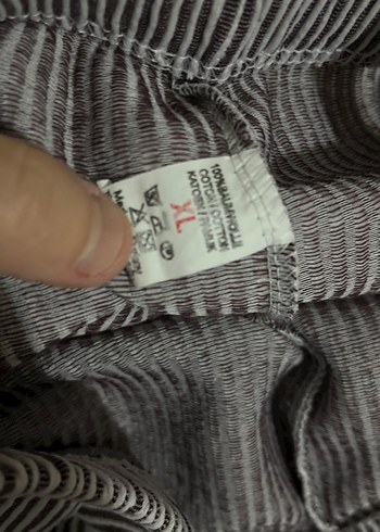 Çizgili Kadın Pantolon - Görsel 2