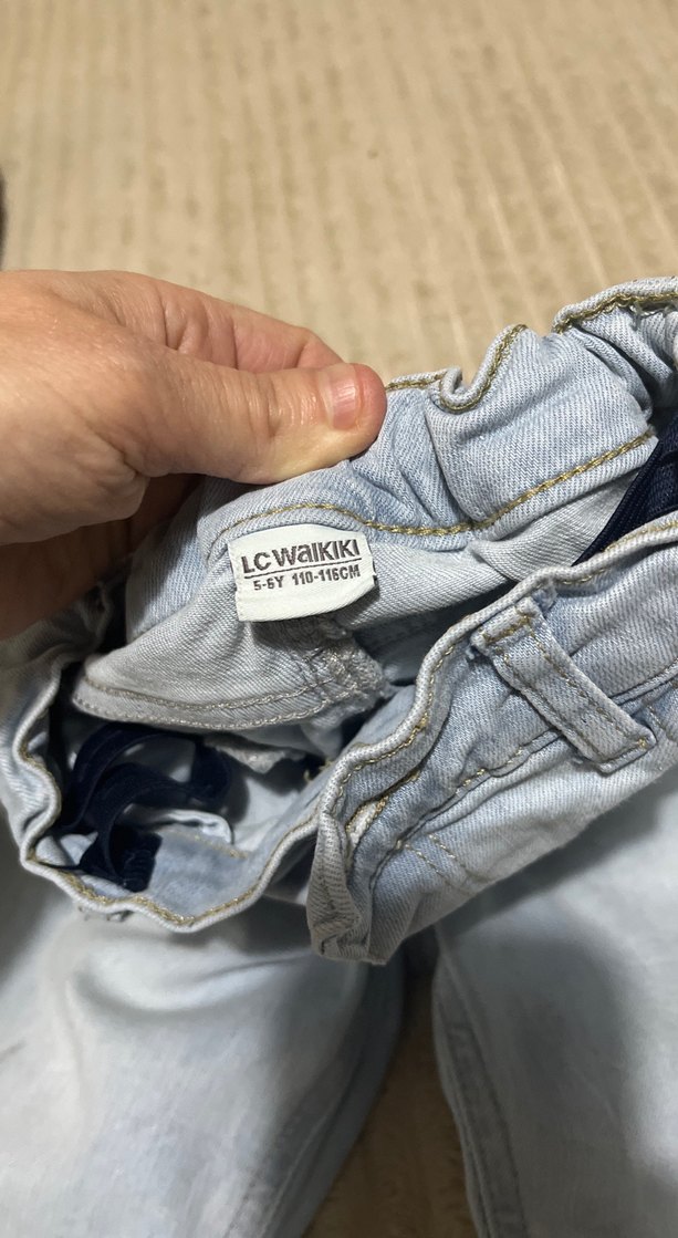 Erkek Çocuk  Mavi Kot Pantolon - Görsel 5