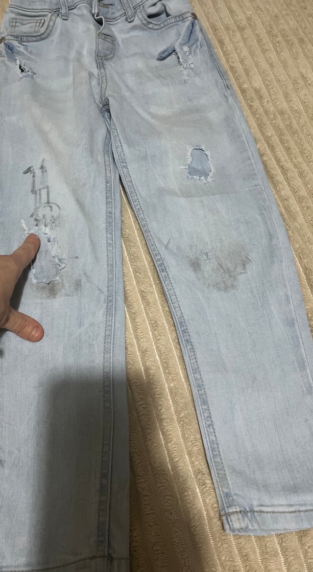 Erkek Çocuk  Mavi Kot Pantolon - Görsel 3