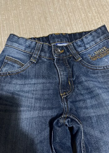 Gri Bol Kesim Denim Erkek Pantolon ve svit - Görsel 5