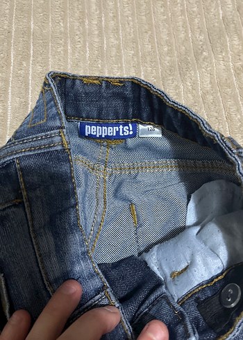 Gri Bol Kesim Denim Erkek Pantolon ve svit - Görsel 3