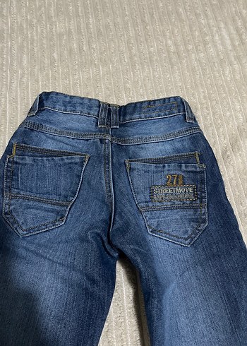 Gri Bol Kesim Denim Erkek Pantolon ve svit - Görsel 6