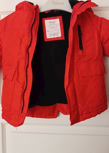 Kızıl Renkli Fermuarlı Erkek Çocuk Mont - Görsel 2