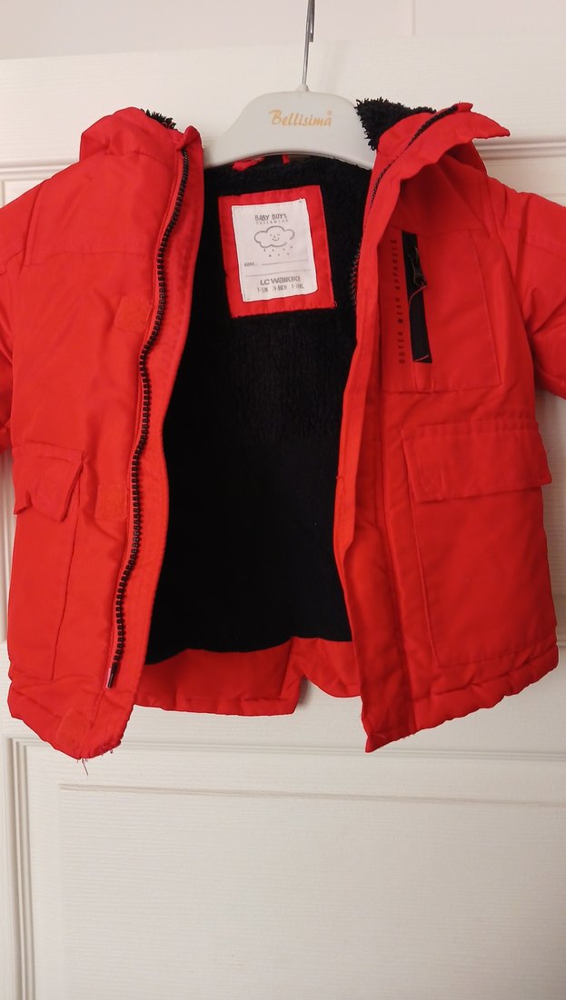 Kızıl Renkli Fermuarlı Erkek Çocuk Mont - Görsel 2