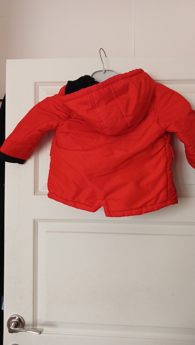 Kızıl Renkli Fermuarlı Erkek Çocuk Mont - Görsel 3