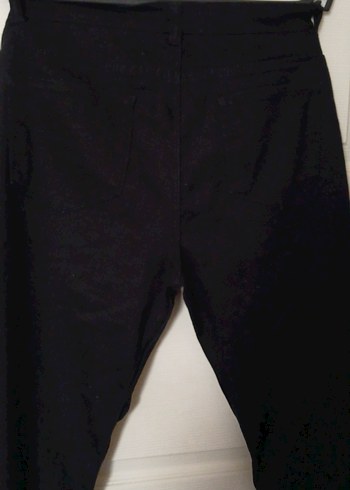 Düğmeli Siyah Erkek Kot Pantolon - Görsel 5