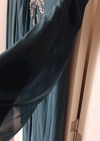 Uzun Kollu Yeşil Salaş yeşil Tunik - Görsel 9