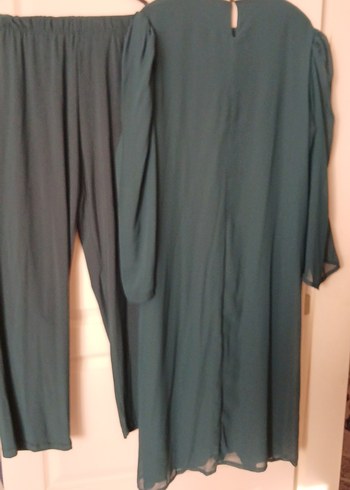 Uzun Kollu Yeşil Salaş yeşil Tunik - Görsel 8