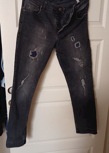Maison Martin Margiela Gri Kadın Bol Kesim Midi Kot Pantolon