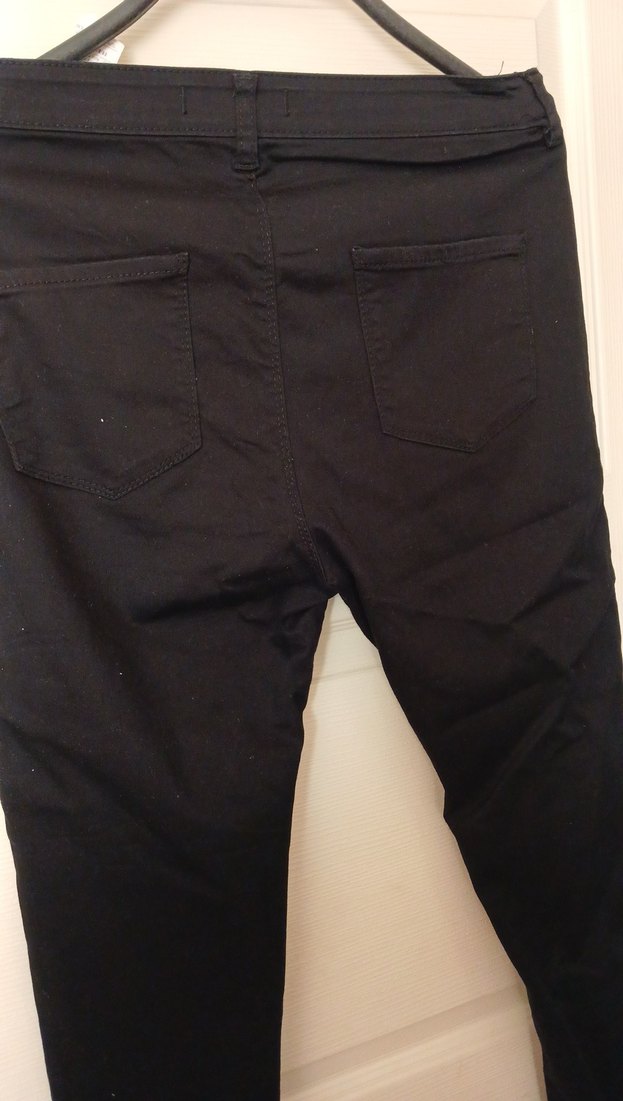 Siyah Skinny Denim Pantolon bayan panyolon - Görsel 4