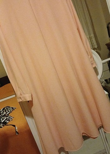 Bej Uzun Kollu Salaş Kadın Tunik - Görsel 7