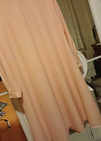 Bej Uzun Kollu Salaş Kadın Tunik - Görsel 8