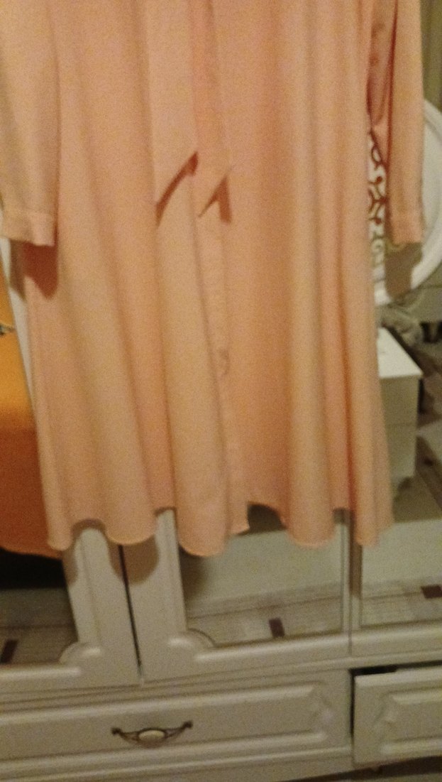 Bej Uzun Kollu Salaş Kadın Tunik - Görsel 3