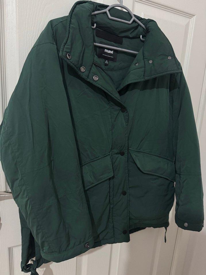 Mavi Kadın Mont  Koyu Yeşil - Görsel 3