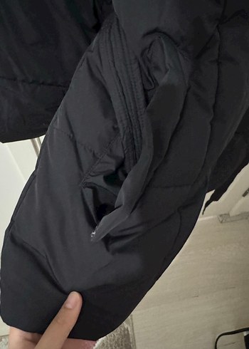 m Beden siyah Renk Bershka Kadın Kemerli Kışlık Mont