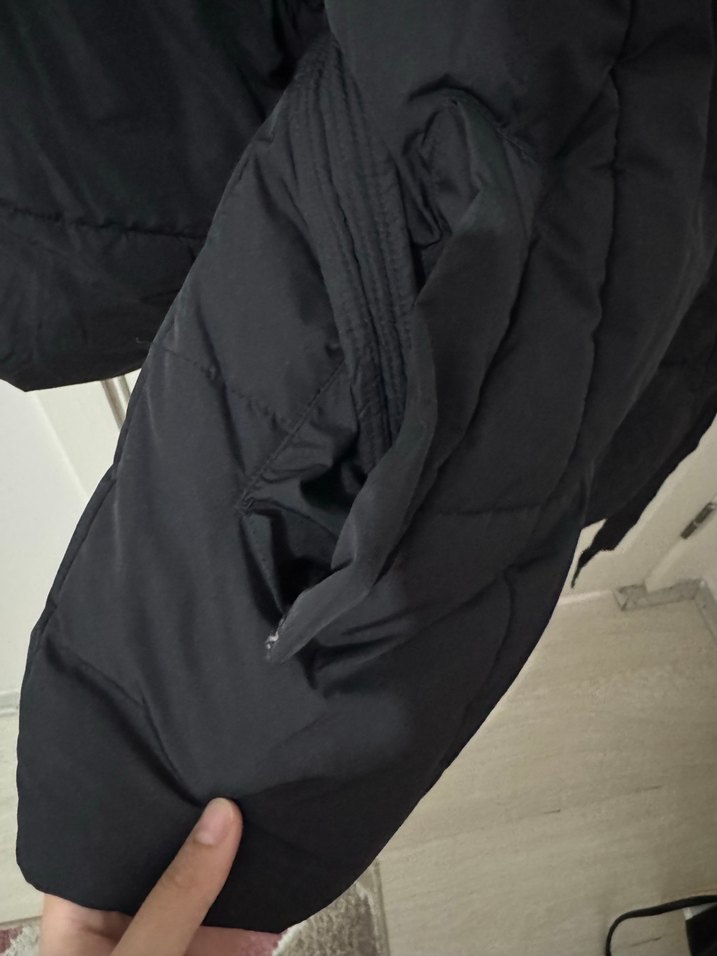 Bershka Kadın  Kemerli Kışlık Mont - Görsel 4