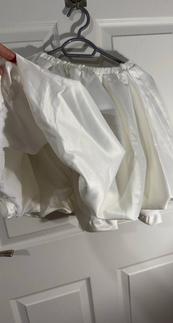 Beyaz Pilili Mini Balon Etek - Görsel 5