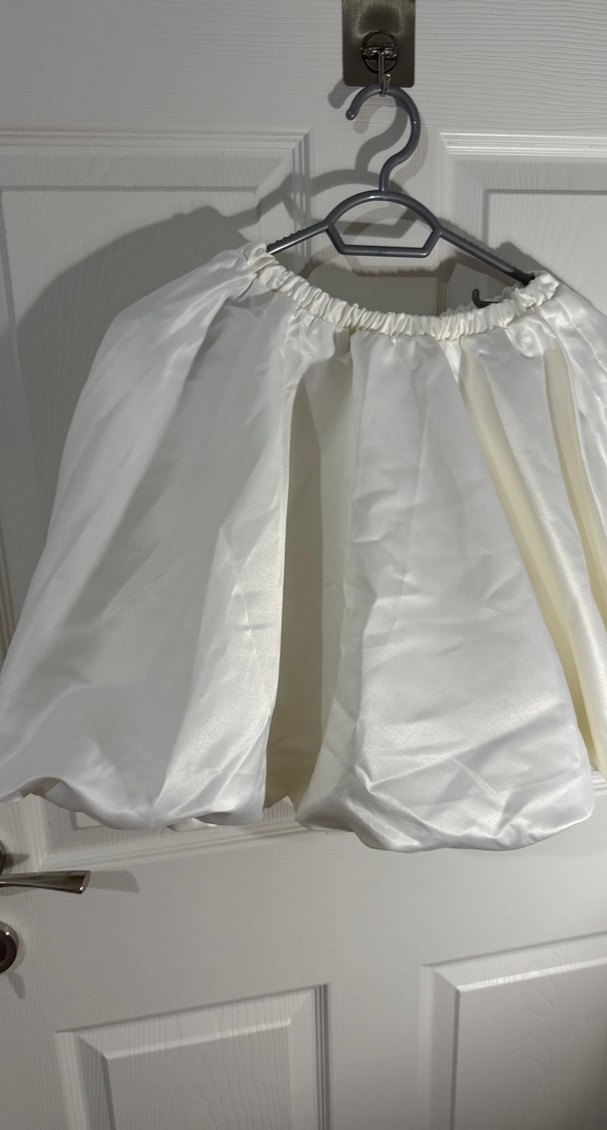 Beyaz Pilili Mini Balon Etek - Görsel 2