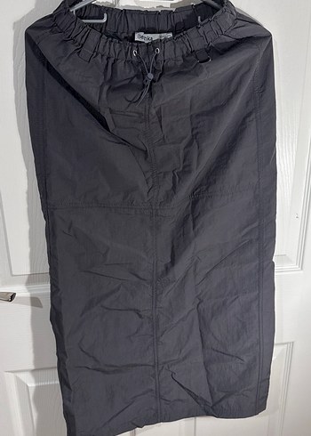 Gri Midi  Etek - Görsel 3