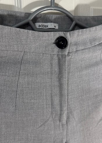 Addax Gri Keten Kumaş Ofis Pantolonu