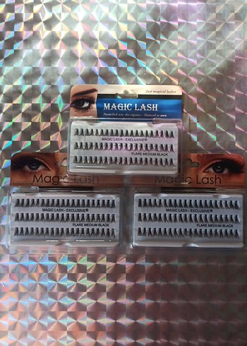 MagicLash Takma Kirpik Seti 3 paket (Medium)