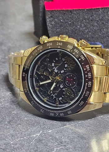 Altın Renk Erkek Saat - Görsel 2