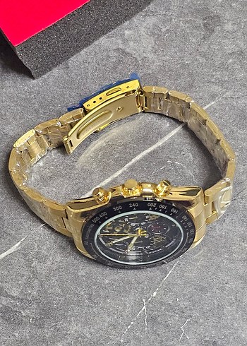 Altın Renk Erkek Saat - Görsel 4