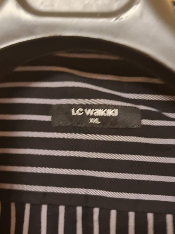 Siyah Çizgili Uzun Kollu Erkek Gömlek - Görsel 3