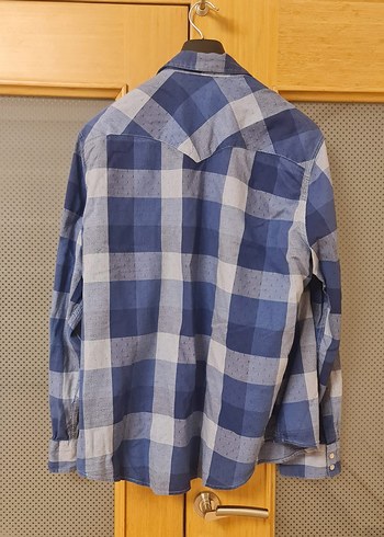 Mavi Uzun Kollu Erkek Gömlek - Görsel 2