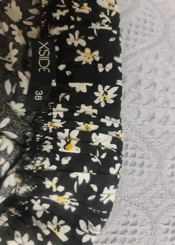 Desenli Siyah Mini Etek - Görsel 3