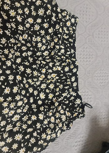 Desenli Siyah Mini Etek - Görsel 2