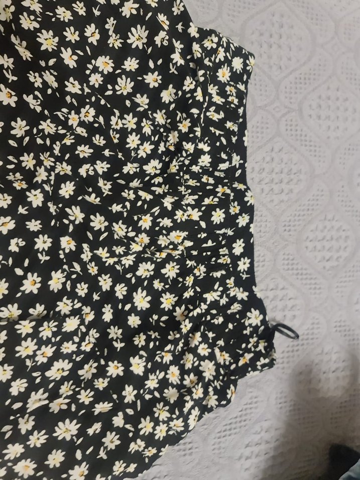 Desenli Siyah Mini Etek - Görsel 2