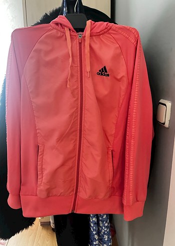 Pembe Kadın Fermuarlı Spor hırka üst - Görsel 4