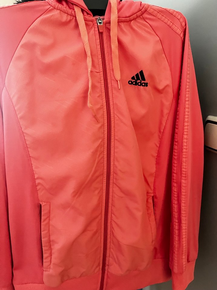 Pembe Kadın Fermuarlı Spor hırka üst - Görsel 3