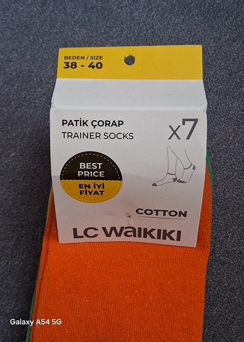 7 li patik çorap 38-40 numara - Görsel 4