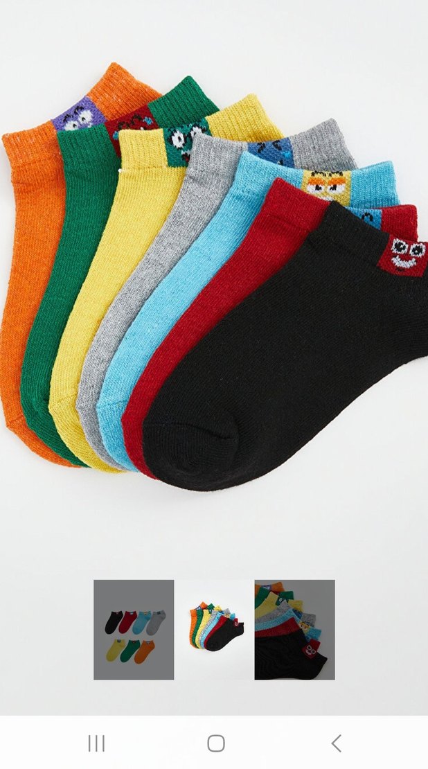 7 li patik çorap 38-40 numara - Görsel 2