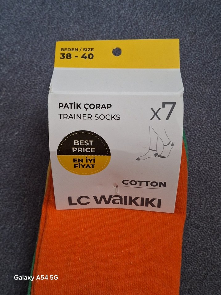 7 li patik çorap 38-40 numara - Görsel 4