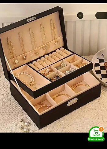 2 katli Makyaj ve Takı Kutusu