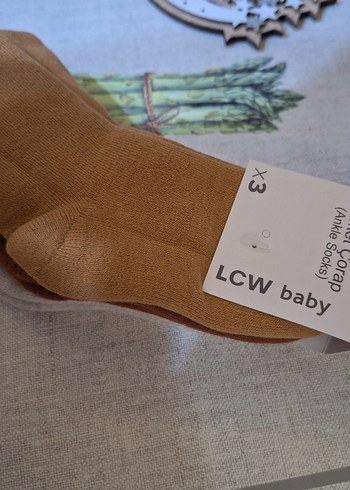 LCW Baby 3 lü kışlık yün çorap - Görsel 6