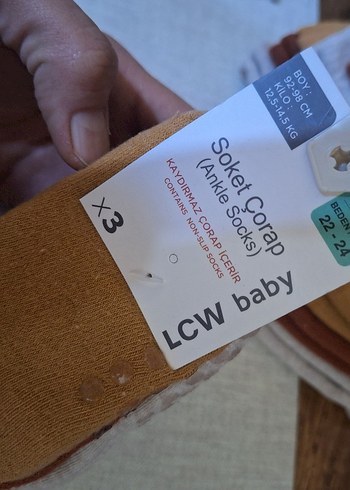 LCW Baby 3 lü kışlık yün çorap - Görsel 12