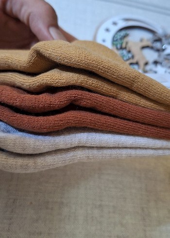 LCW Baby 3 lü kışlık yün çorap - Görsel 7