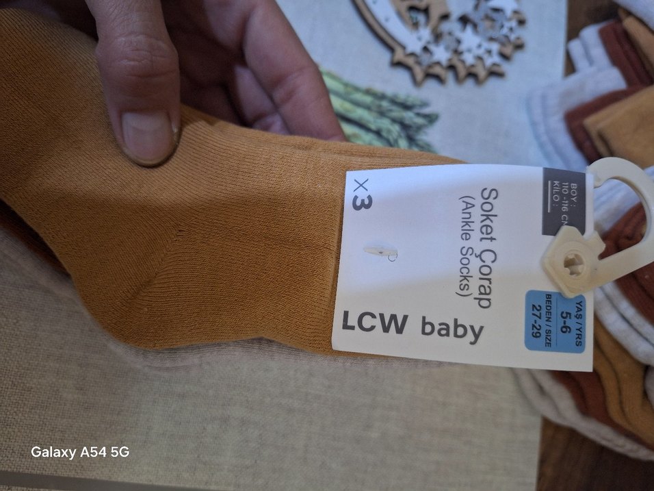 LCW Baby 3 lü kışlık  yün çorap - Görsel 4