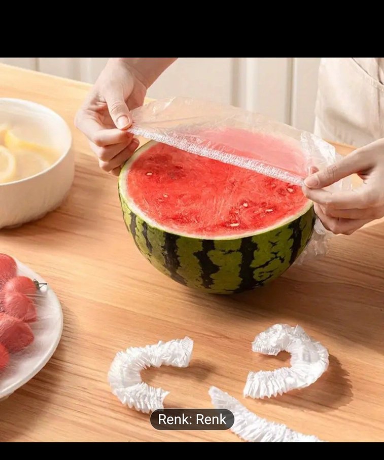 100 Adet gıda Saklama Poşeti lastikli - Görsel 4