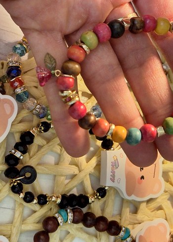 Renkli Boncuklu Bohem Bileklik - Görsel 4