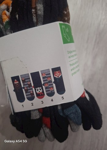 Erkek Çocuk Renkli Baskılı Çorap - Görsel 7