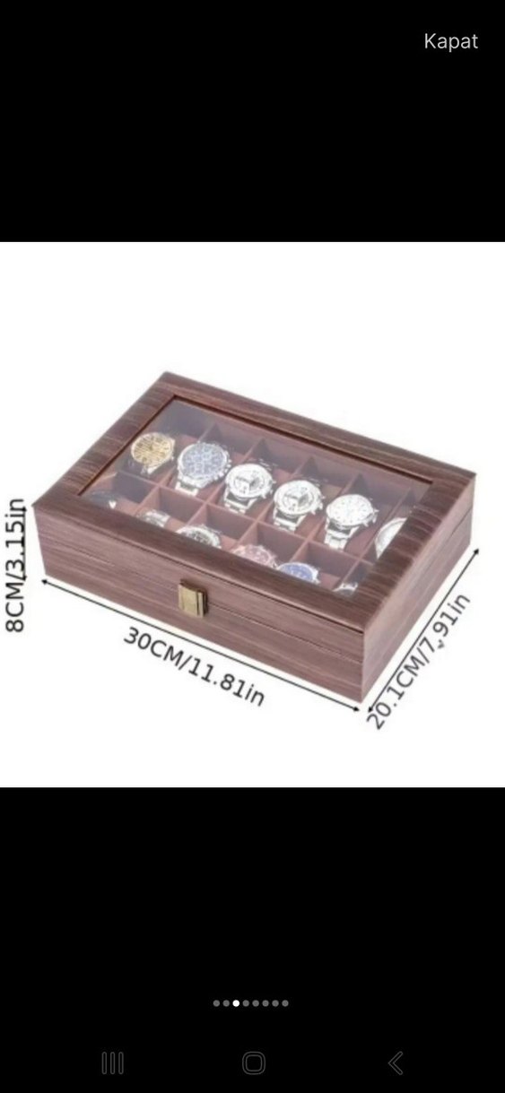 12 yuvali saat kutusu - Görsel 4