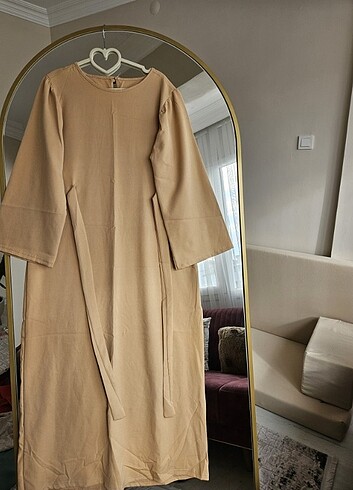 xl Beden camel Renk Elbise